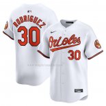 Maglia Baseball Uomo Baltimore Orioles Grigioson Rodriguez Home Limited Bianco