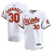 Maglia Baseball Uomo Baltimore Orioles Grigioson Rodriguez Home Limited Bianco