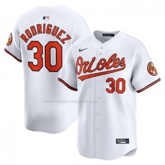 Maglia Baseball Uomo Baltimore Orioles Grigioson Rodriguez Home Limited Bianco