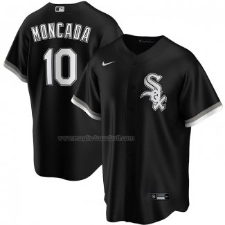 Maglia Baseball Uomo Chicago White Sox Yoan Moncada Alternato Replica Nero