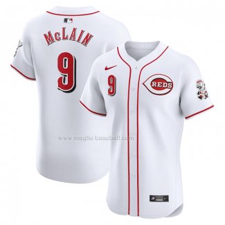 Maglia Baseball Uomo Cincinnati Reds Matt Mclain Home Elite Bianco