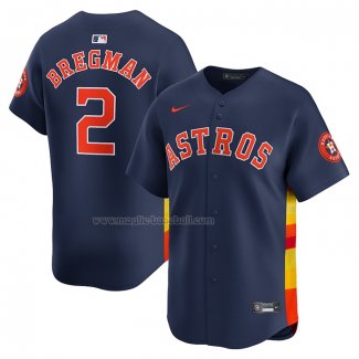 Maglia Baseball Uomo Houston Astros Alex Bregman Alternato Limited Blu