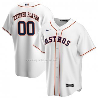 Maglia Baseball Uomo Houston Astros Pick-A-Player Retired Roster Home Replica Bianco