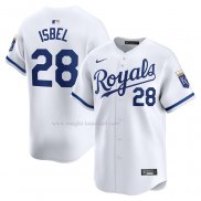 Maglia Baseball Uomo Kansas City Royals Kyle Isbel Home Limited Bianco