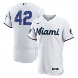 Maglia Baseball Uomo Miami Marlins Jackie Robinson Autentico Bianco