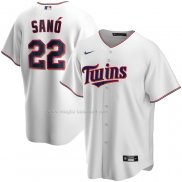 Maglia Baseball Uomo Minnesota Twins Miguel Sano Home Replica Bianco