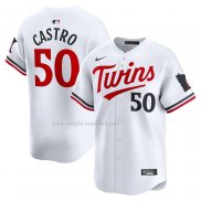 Maglia Baseball Uomo Minnesota Twins Willi Castro Home Limited Bianco