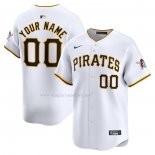 Maglia Baseball Uomo Pittsburgh Pirates Home Limited Personalizzate Bianco