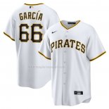 Maglia Baseball Uomo Pittsburgh Pirates Jarlin Garcia Home Replica Bianco