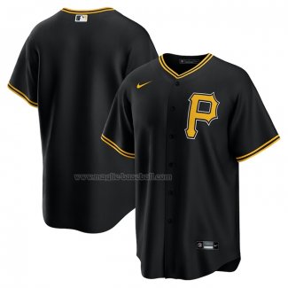 Maglia Baseball Uomo Pittsburgh Pirates Replica Alternato Nero