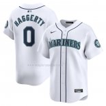 Maglia Baseball Uomo Seattle Mariners Sam Haggerty Home Limited Bianco