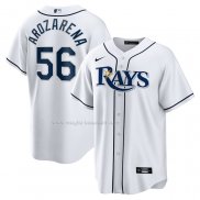 Maglia Baseball Uomo Tampa Bay Rays Randy Arozarena Replica Bianco