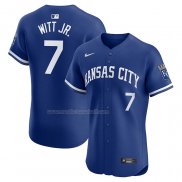 Maglia Baseball Uomo Kansas City Royals Bobby Witt Jr. Elite Blu