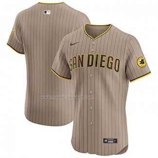 Maglia Baseball Uomo San Diego Padres Alternato Home Elite Marrone