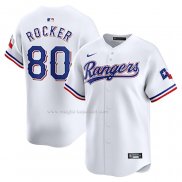 Maglia Baseball Uomo Texas Rangers Kumar Rocker Alternato Home Bianco