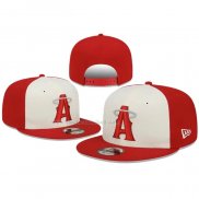 Cappellino Los Angeles Angels City Connect 9FIFTY Adjustable Snapback Rosso Crema