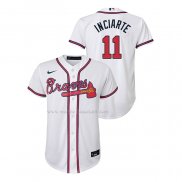 Maglia Baseball Bambino Atlanta Braves Ender Inciarte Replica Home Bianco