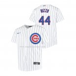 Maglia Baseball Bambino Chicago Cubs Anthony Rizzo Replica Home Bianco