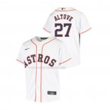 Maglia Baseball Bambino Houston Astros Jose Altuve Replica Home Bianco