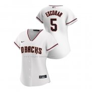 Maglia Baseball Donna Arizona Diamondbacks Eduardo Escobar Replica Home 2020 Bianco