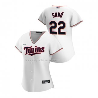 Maglia Baseball Donna Minnesota Twins Miguel Sano Replica Home 2020 Bianco