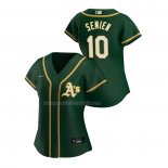 Maglia Baseball Donna Oakland Athletics Marcus Semien Replica Alternato 2020 Verde2