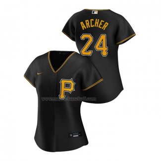 Maglia Baseball Donna Pittsburgh Pirates Chris Archer Replica Alternato 2020 Nero