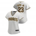 Maglia Baseball Donna San Diego Padres Fernando Tatis JR. Replica Home 2020 Bianco