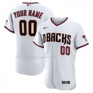 Maglia Baseball Uomo Arizona Diamondbacks Home Autentico Personalizzate Bianco