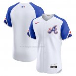 Maglia Baseball Uomo Atlanta Braves City Connect Elite Bianco