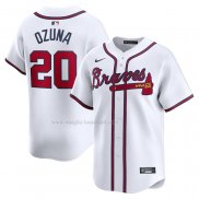 Maglia Baseball Uomo Atlanta Braves Marcell Ozuna Home Limited Bianco