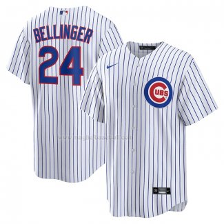 Maglia Baseball Uomo Chicago Cubs Cody Bellinger Home Replica Bianco