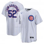 Maglia Baseball Uomo Chicago Cubs Pete Crow-armstrong Home Replica Bianco