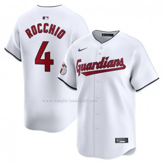 Maglia Baseball Uomo Cleveland Guardians Brayan Rocchio Home Limited Bianco