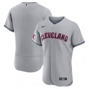 Maglia Baseball Uomo Cleveland Guardians Road Autentico Grigio