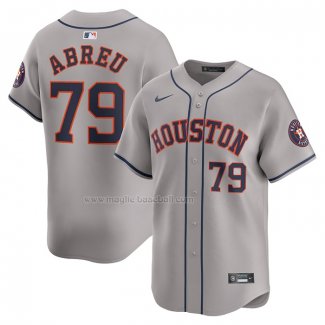 Maglia Baseball Uomo Houston Astros Jose Abreu Away Limited Grigio