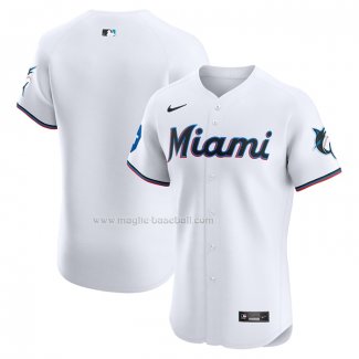 Maglia Baseball Uomo Miami Marlins Elite Home Bianco