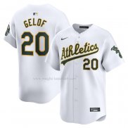 Maglia Baseball Uomo Oakland Athletics Zack Gelof Home Limited Bianco