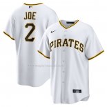 Maglia Baseball Uomo Pittsburgh Pirates Connor Joe Home Replica Bianco