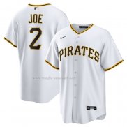 Maglia Baseball Uomo Pittsburgh Pirates Connor Joe Home Replica Bianco