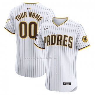 Maglia Baseball Uomo San Diego Padres Elite Home Personalizzate Bianco