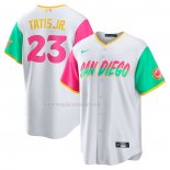 Maglia Baseball Uomo San Diego Padres Fernando Tatis JR. 2022 City Connect Replica Bianco