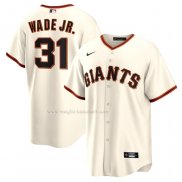 Maglia Baseball Uomo San Francisco Giants Lamonte Wade JR. Home Replica Crema