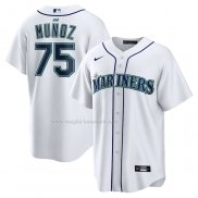 Maglia Baseball Uomo Seattle Mariners Andres Muoz Home Replica Bianco