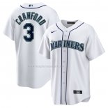 Maglia Baseball Uomo Seattle Mariners Jp Crawford Home Replica Bianco