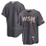 Maglia Baseball Uomo Washington Nationals City Connect Replica Grigio