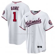 Maglia Baseball Uomo Washington Nationals Mackenzie Gore Home Replica Bianco