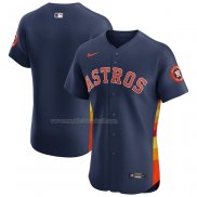 Maglia Baseball Uomo Houston Astros Alternato Home Elite Blu