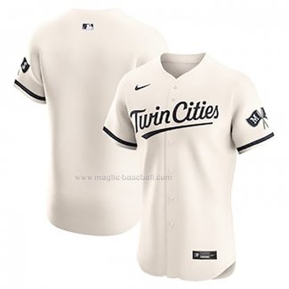 Maglia Baseball Uomo Minnesota Twins Alternato Home Elite Bianco