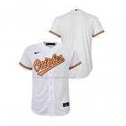 Maglia Baseball Bambino Baltimore Orioles Replica Home Bianco